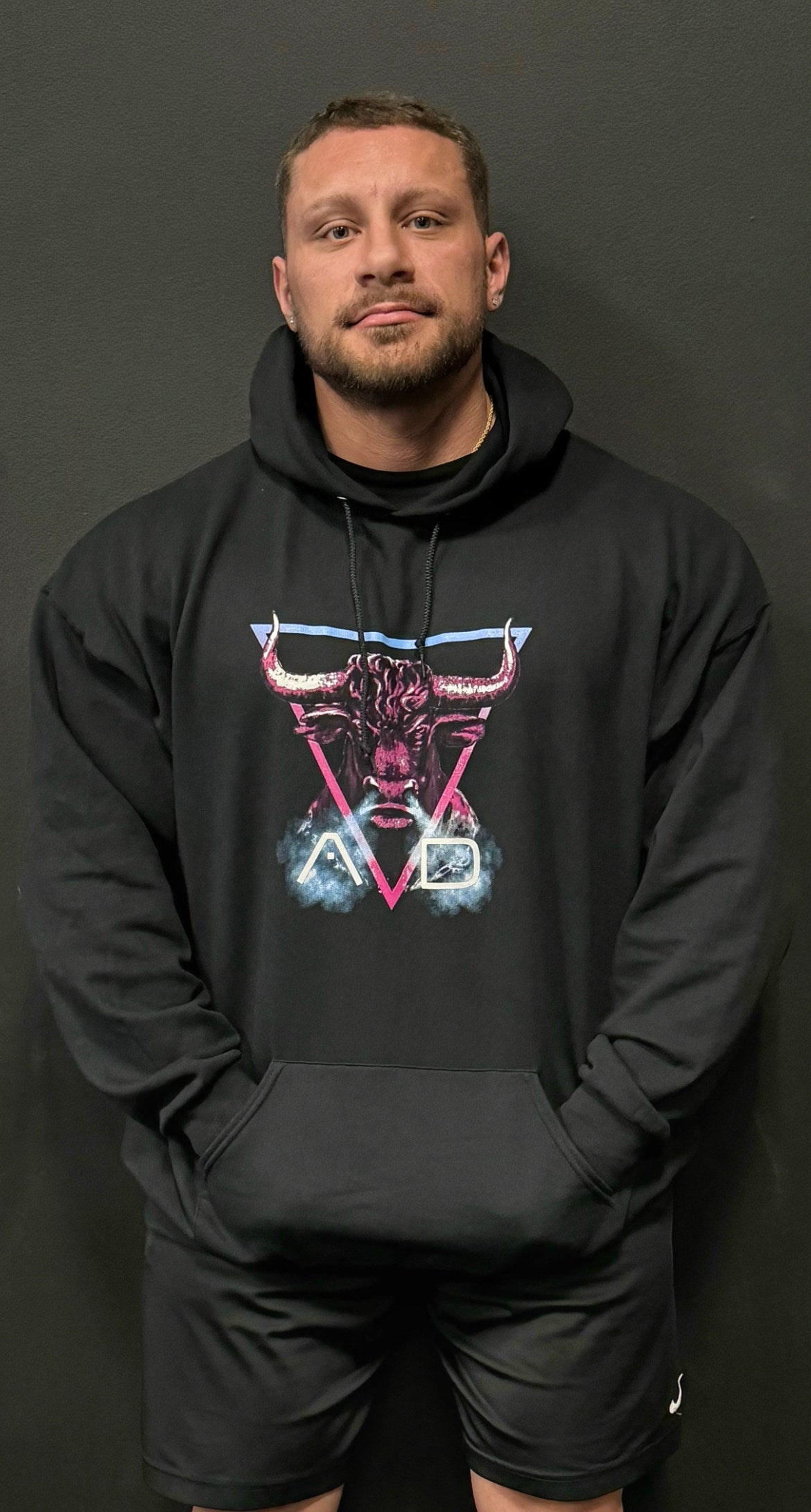 Project AD "Bull" Black Hoodie